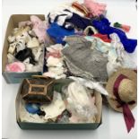 A collection of various dolls clothes including Sindy, Barbie, Cabbage Patch, Sasha etc.
