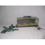A table top display cabinet along with various model aircraft etc, some A/F