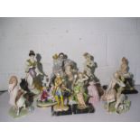 A collection of various figurines.