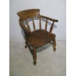 An elm captains chair - A/F