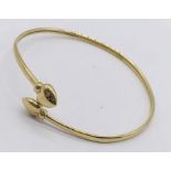 A 9ct gold bracelet, weight 3.1g