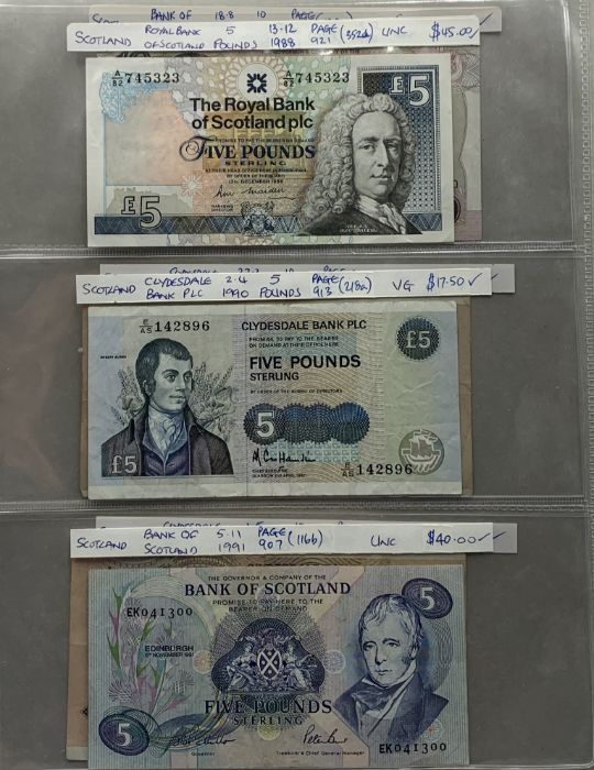 A collection of British banknotes including Northern Ireland, Scotland, Channel Islands etc. - Image 18 of 19