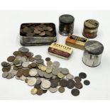 A collection of British and worldwide coinage including a large quantity of copper coinage,