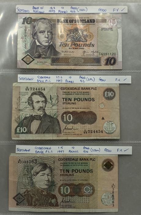 A collection of British banknotes including Northern Ireland, Scotland, Channel Islands etc. - Image 19 of 19