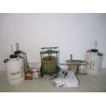 A Vigo cider press and accessories