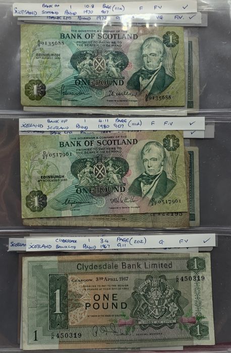 A collection of British banknotes including Northern Ireland, Scotland, Channel Islands etc. - Image 15 of 19
