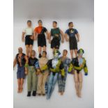 A collection of various Action Men figures etc