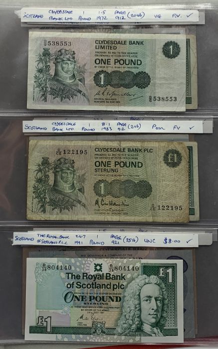 A collection of British banknotes including Northern Ireland, Scotland, Channel Islands etc. - Image 16 of 19