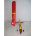A radio controlled model plane "G-00SE". Wing Span 164cm. Untested.
