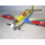 A radio controlled model plane "Seagull 40". Wing span 140cm. Untested.