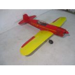 A radio controlled model plane "G- ETUP". Wing Span 160cm. Untested.