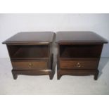 A pair of Stag bedside cabinets