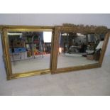 Two gilt mirrors