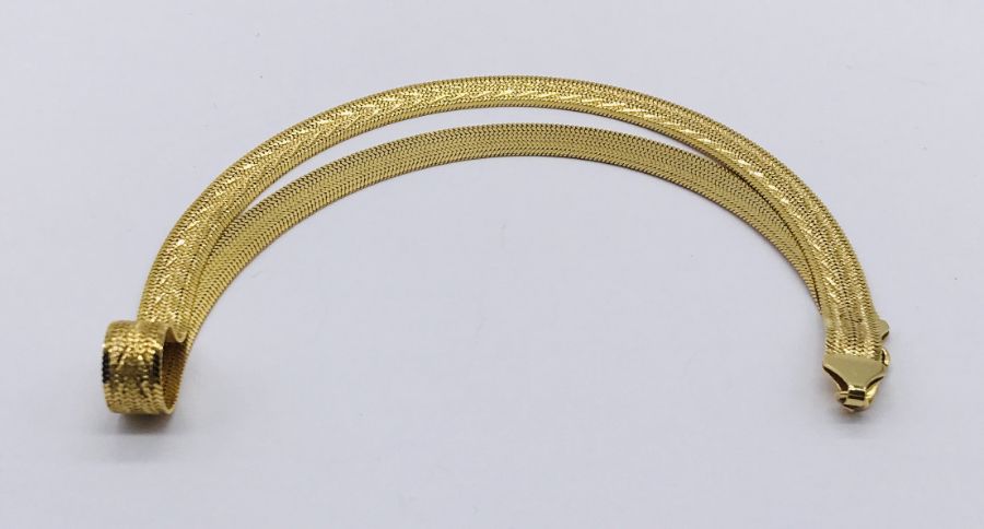 An Italian 9ct gold necklace, weight 17.3g - Image 2 of 2
