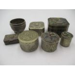 A collection of SCM small boxes including Oriental, Cloisonne etc