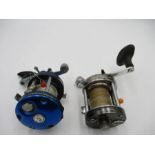 Two left handed Multiplier fishing reels- Ambassadeur 5000 and a Akios S-Line 651CS