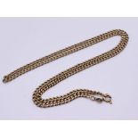 A 9ct gold Figaro chain, weight 18.1g