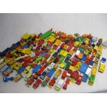 A collection of loose die-cast vehicles including Corgi, Matchbox, Lesney etc