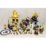 A large collection of Fire Brigade related collectables including figurines, toys, bears etc.