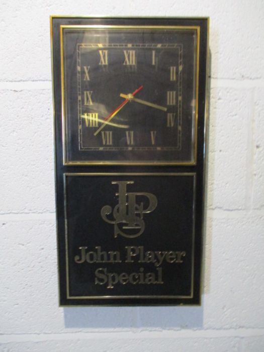 A John Player Special wall mounted advertising clock