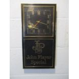 A John Player Special wall mounted advertising clock
