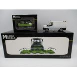 A boxed Marge Model die-cast Claas Jaguar 980 forge harvester with Orbis 750 maize pick up, along