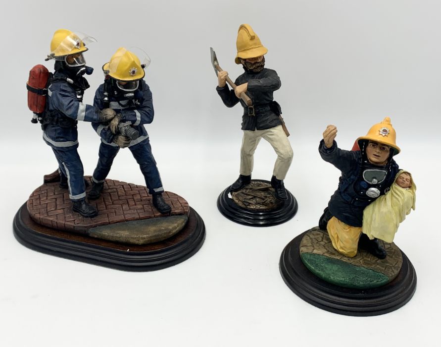 A collection of Fireman themed figurines including five by Ballantynes of Walkerburn - Image 5 of 6