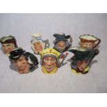 A collection of seven limited edition Royal Doulton character jugs relating to literature.