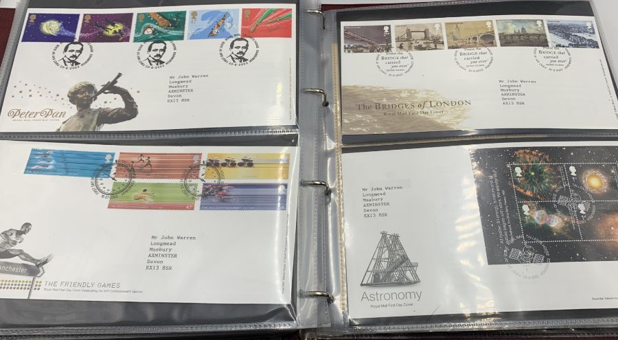 A collection of first day covers in three albums - many with coins, all in excellent condition. - Image 19 of 50