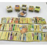 A large quantity of Pokemon cards (approximately 1400) from 2014-2021, includes approx 110 Japanese