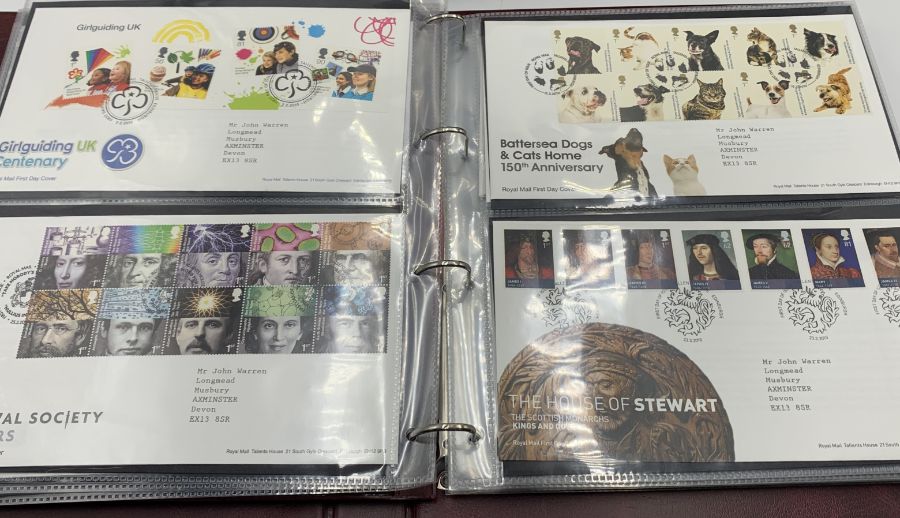A collection of first day covers in three albums - many with coins, all in excellent condition. - Image 29 of 50