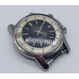 Enicar - a vintage mid 20th century Sherpa Ultra Dive 144/35/03 wristwatch, black central