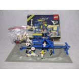 A vintage boxed Lego Inter-Galactic Command Base (6971) including moveable rocket launch pad,