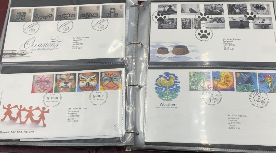 A collection of first day covers in three albums - many with coins, all in excellent condition. - Image 13 of 50