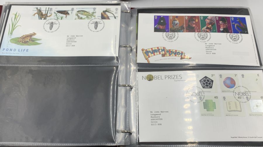 A collection of first day covers in three albums - many with coins, all in excellent condition. - Image 15 of 50