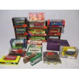 A collection of mainly boxed die-cast buses including Gilbow Exclusive First Editions, Corgi Queen