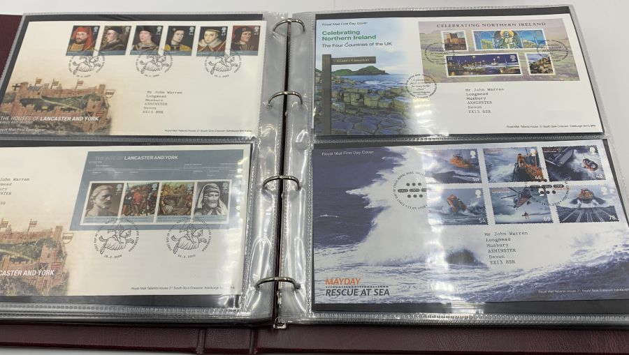 A collection of first day covers in three albums - many with coins, all in excellent condition. - Image 41 of 50