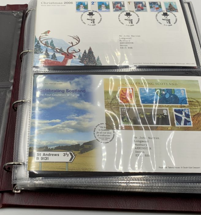 A collection of first day covers in three albums - many with coins, all in excellent condition. - Image 34 of 50