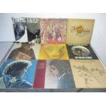 Vinyl- 9 albums- Rolling Stones, Procol Harum, Bob Dylan and Harvest Neil Young (with poster)