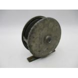 A C.Farlow & Co. Ltd (London) fishing reel with brass foot, marked A5715