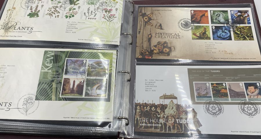 A collection of first day covers in three albums - many with coins, all in excellent condition. - Image 50 of 50