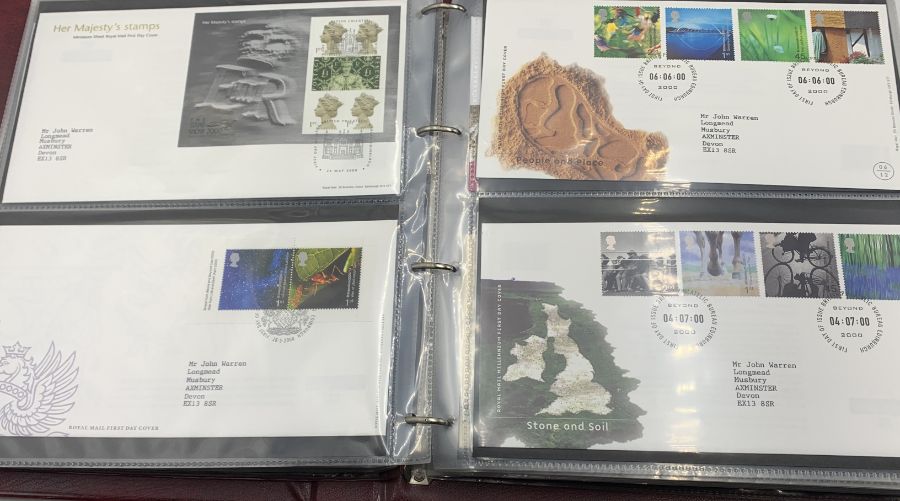 A collection of first day covers in three albums - many with coins, all in excellent condition. - Image 10 of 50