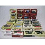 A collection of boxed die-cast vehicles included Matchbox Models of Yesteryear, Lledo Days Gone,