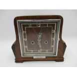 A Fowler & Oldfield (Bradford) Art Deco mantle clock - presented to J.I.Smith on his retirement