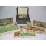 A set of coloured prints "Teaching in Practice for Infant schools" in original slip case