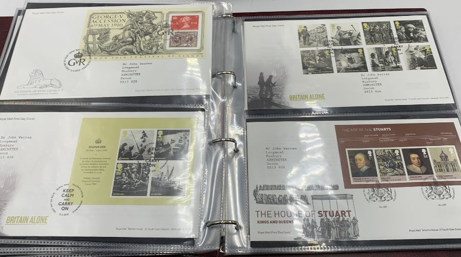 A collection of first day covers in three albums - many with coins, all in excellent condition. - Image 31 of 50