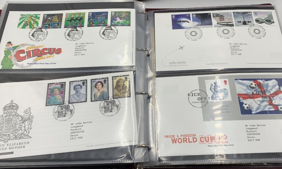 A collection of first day covers in three albums - many with coins, all in excellent condition. - Image 18 of 50