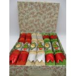 A new old stock box of 12 vintage Christmas crackers