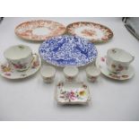 A small collection of Royal Crown Derby along with three Abbeydale egg cups