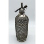 An early 20th century Sparklets Ltd of London glass soda siphon, 35 cm